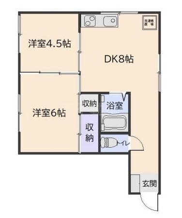 コーポサワⅡの物件間取画像